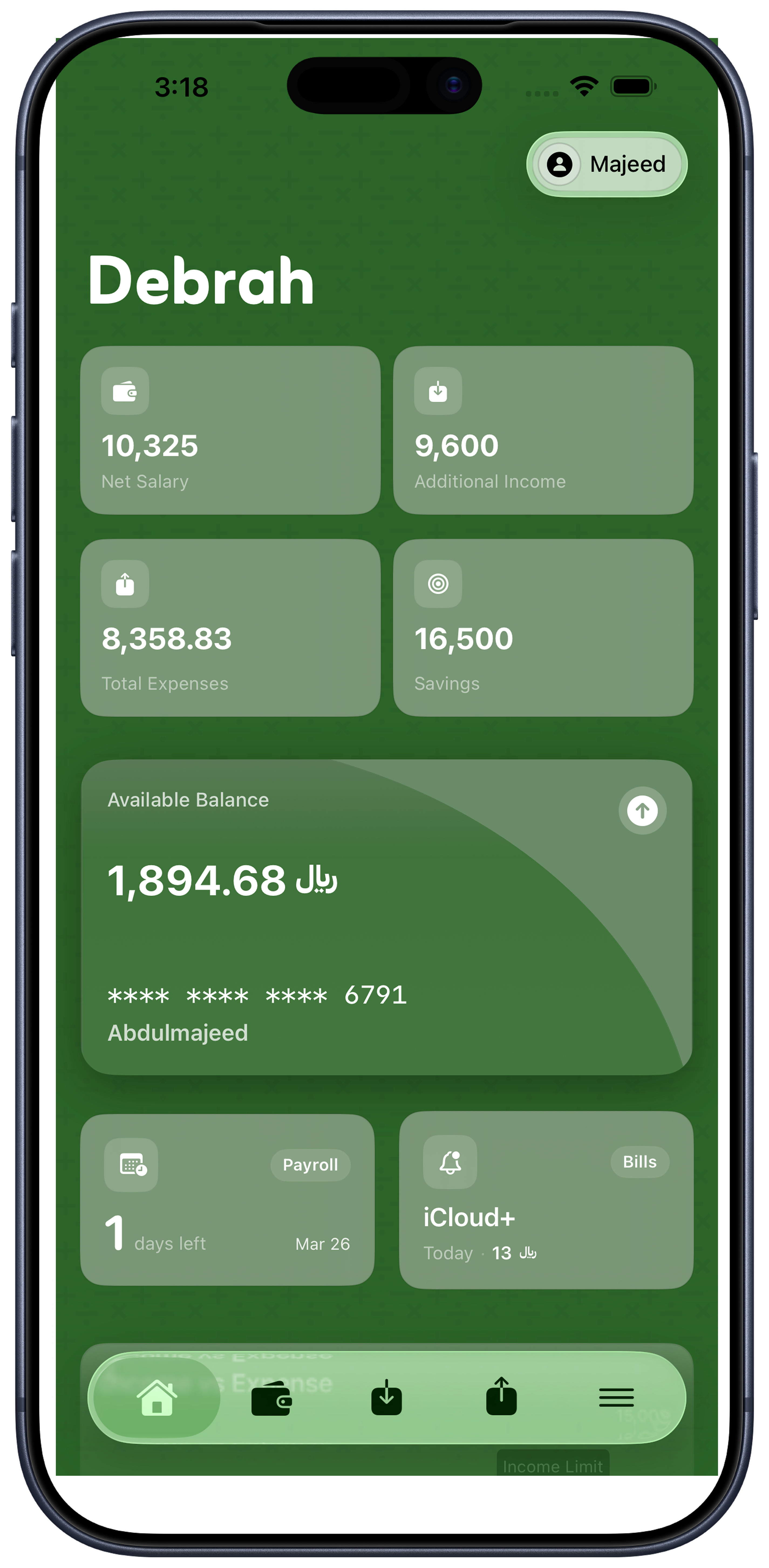 Debrah App Profile Mockup